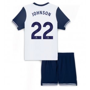 Tottenham Hotspur Brennan Johnson #22 Hemmakläder Barn 2024-25 Kortärmad (+ Korta byxor)